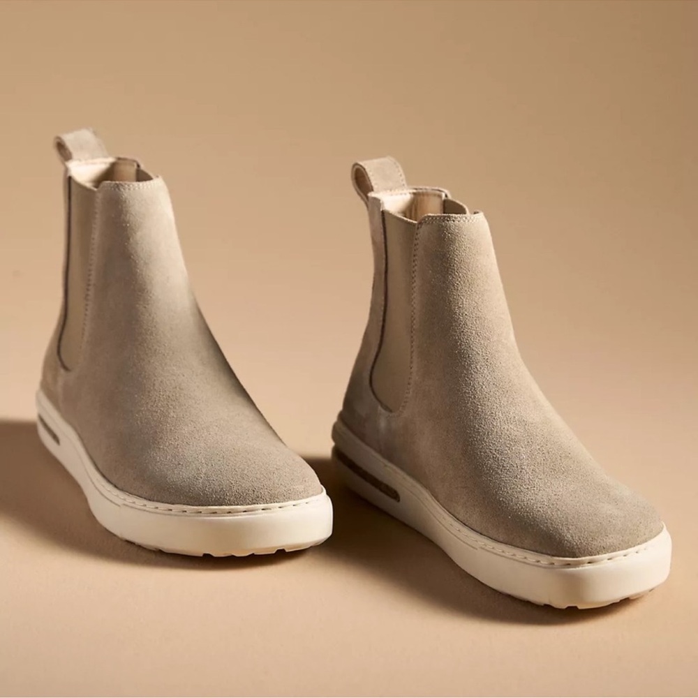 NEW BIRKENSTOCK women's bend chelsea boot in taupe